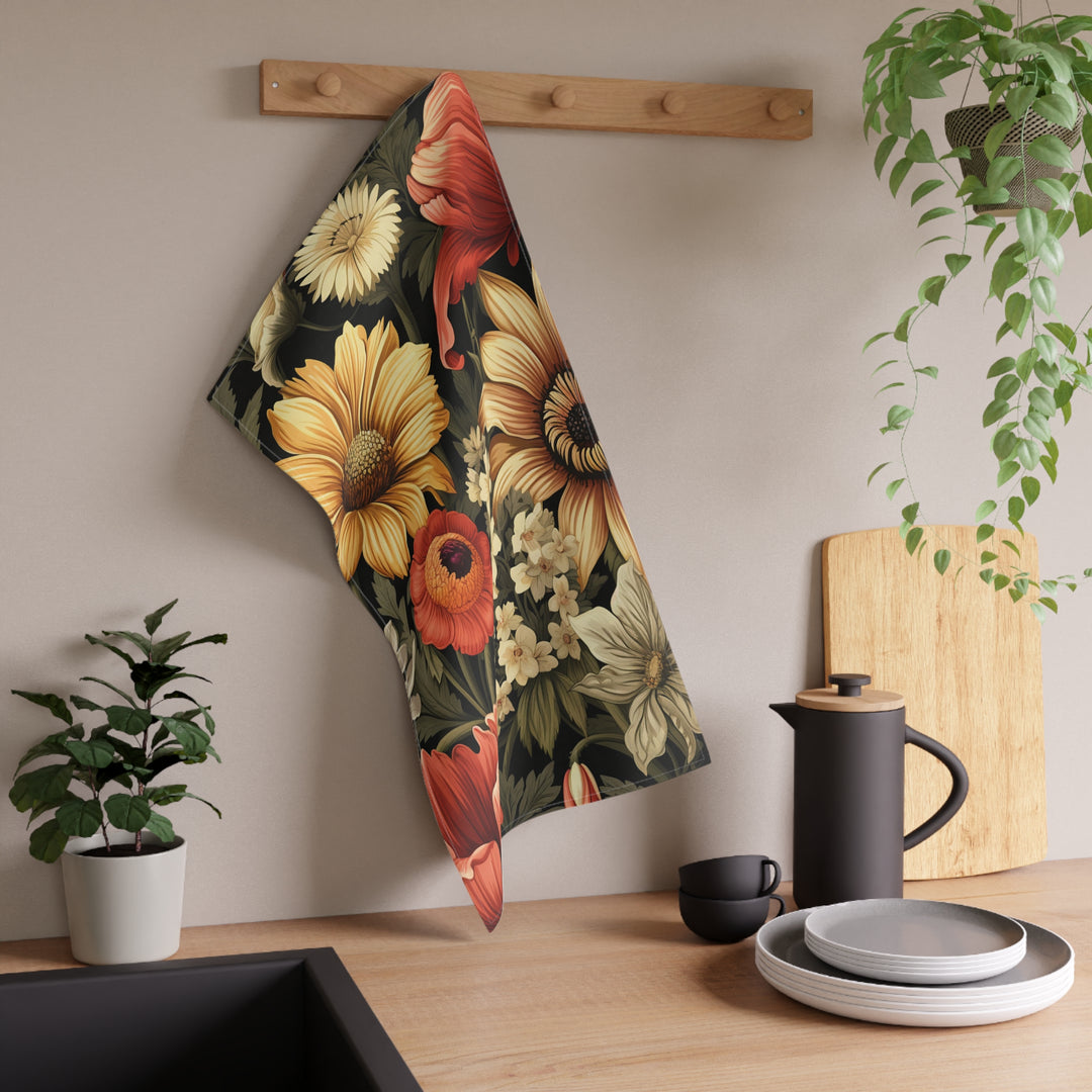 Country Flowers Kitchen Towel