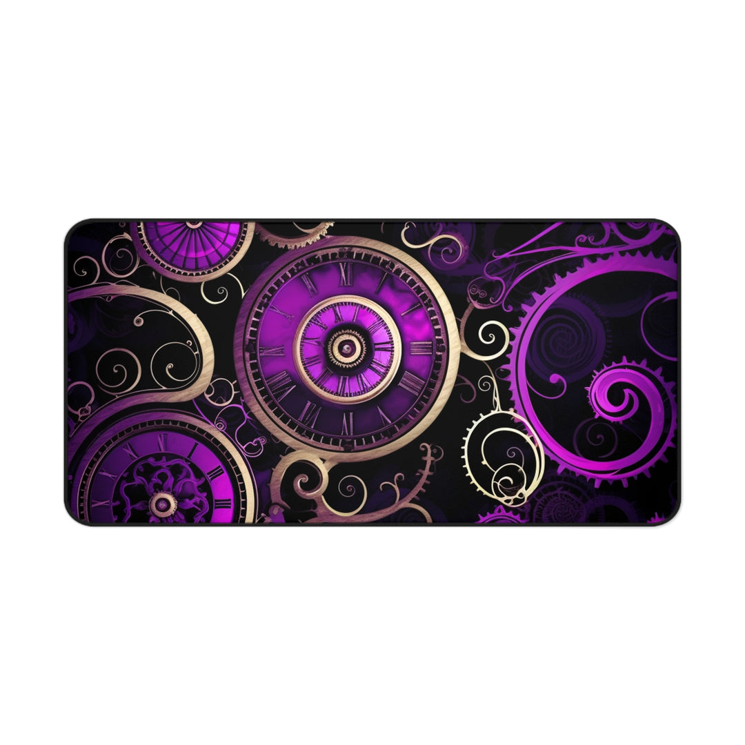 Purple Gears Desk Mat