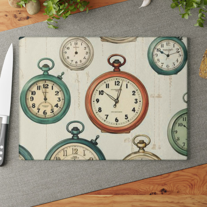 Stop Time Glass Cutting Board