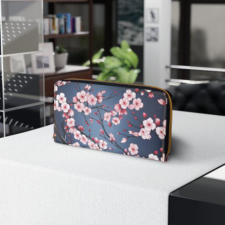 Pink Blossoms Zipper Wallet