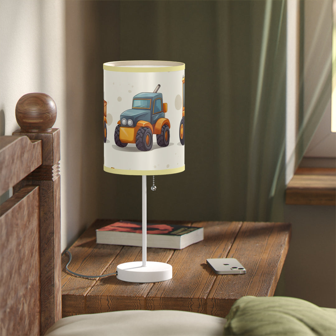 Construction Vehicle Lamp on a Stand