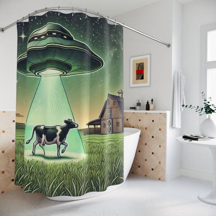 Alien Abduction Shower Curtains