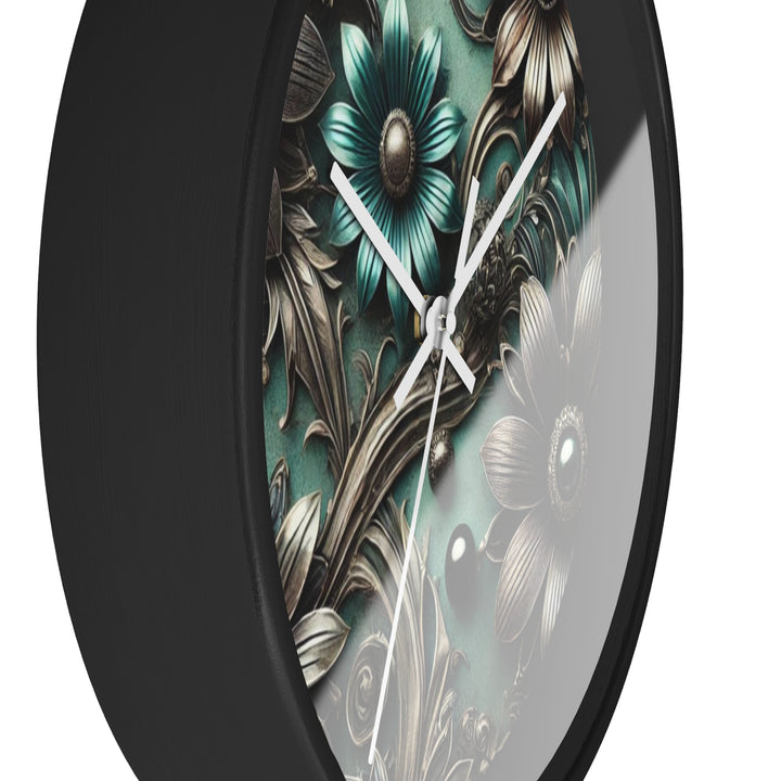 Mechanical Flowers Wall Clock