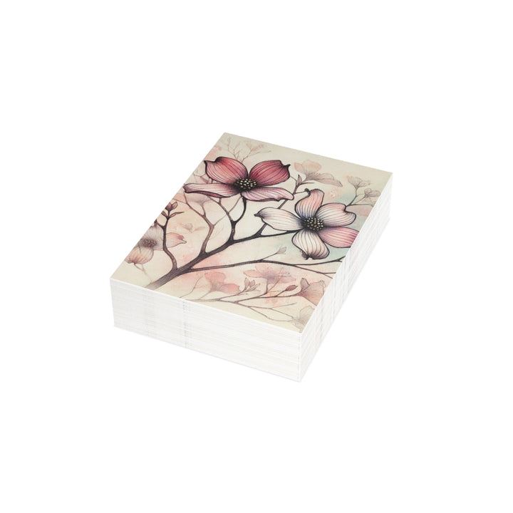 Beautiful Dogwood Branch Postcard Bundles (envelopes included)