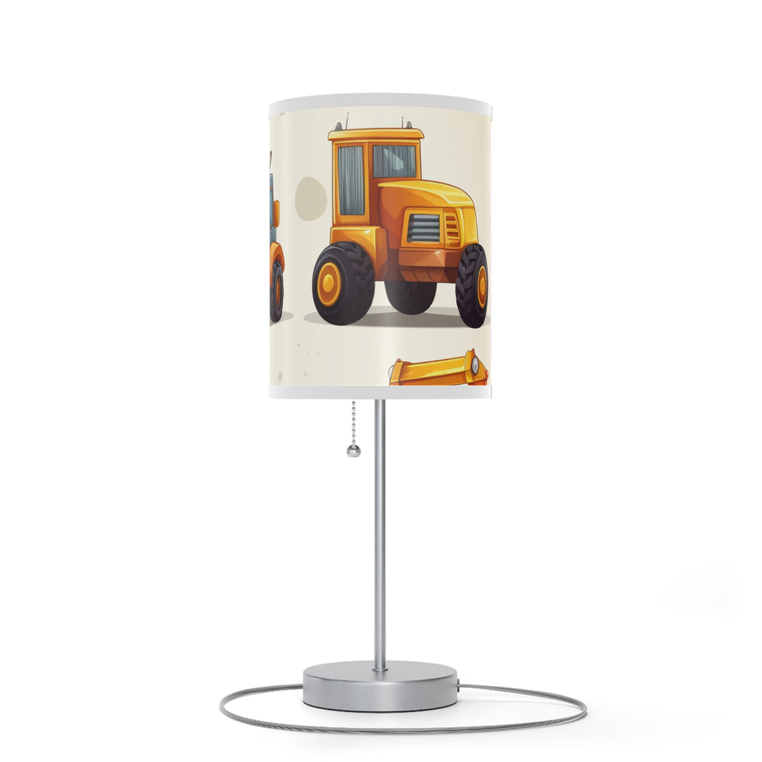 Construction Vehicle Lamp on a Stand