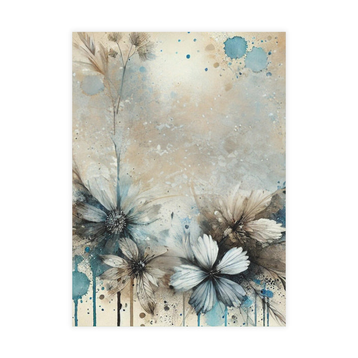 Painted Flowers Postcard Bundles (envelopes included)