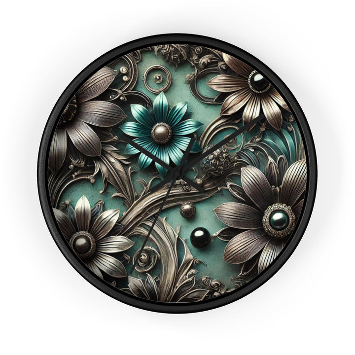 Mechanical Flowers Wall Clock