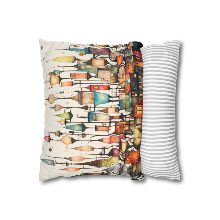 Whimsical City Lights Pillow Case