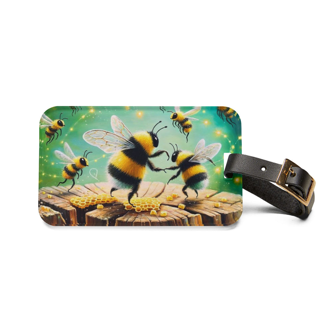 Dancing Bees Luggage Tag