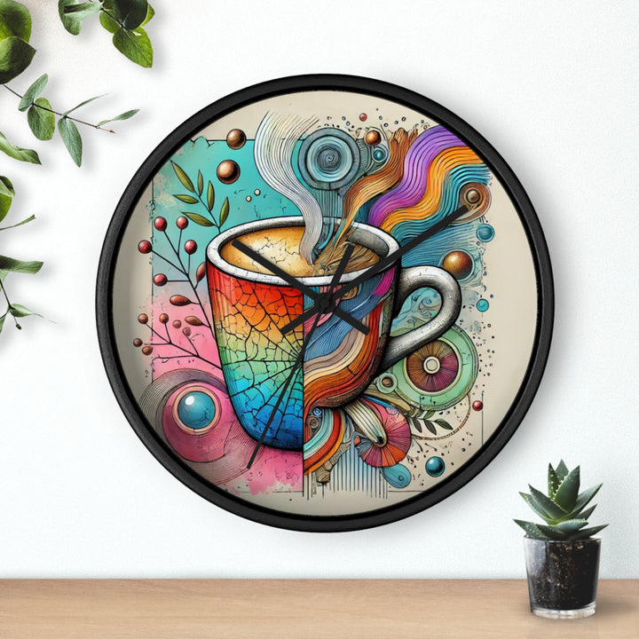 Coffee Colors Wall Clock