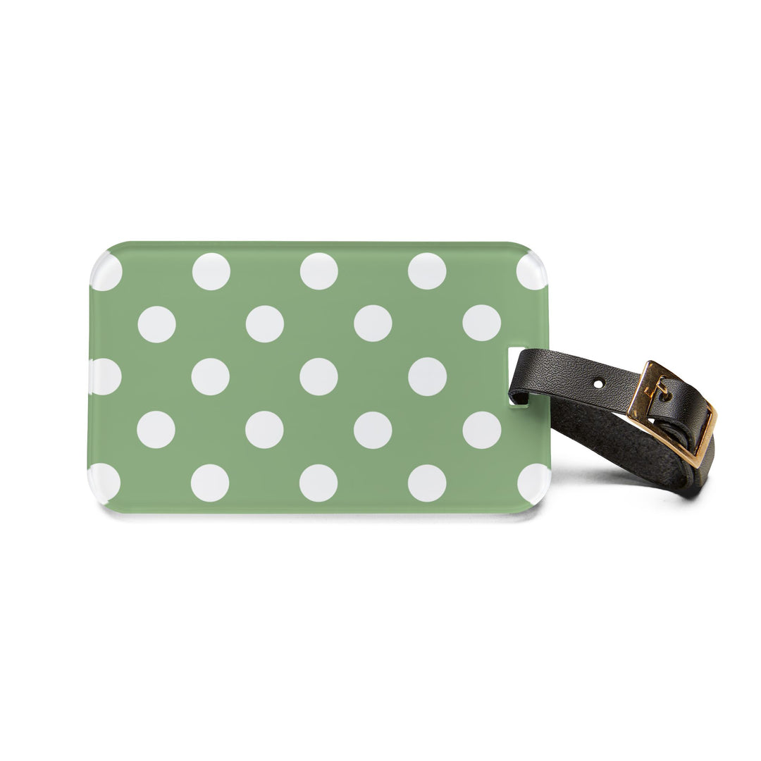 Polka Dot Luggage Tag