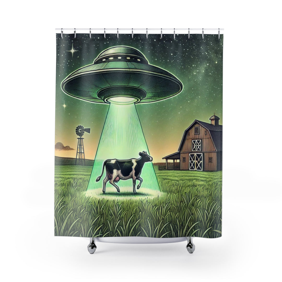 Alien Abduction Shower Curtains