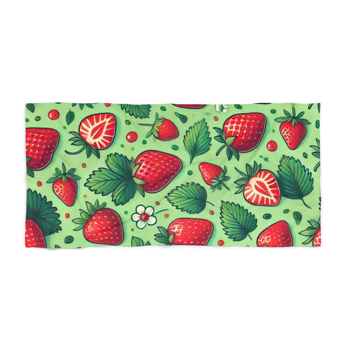 Strawberries Beach Towel