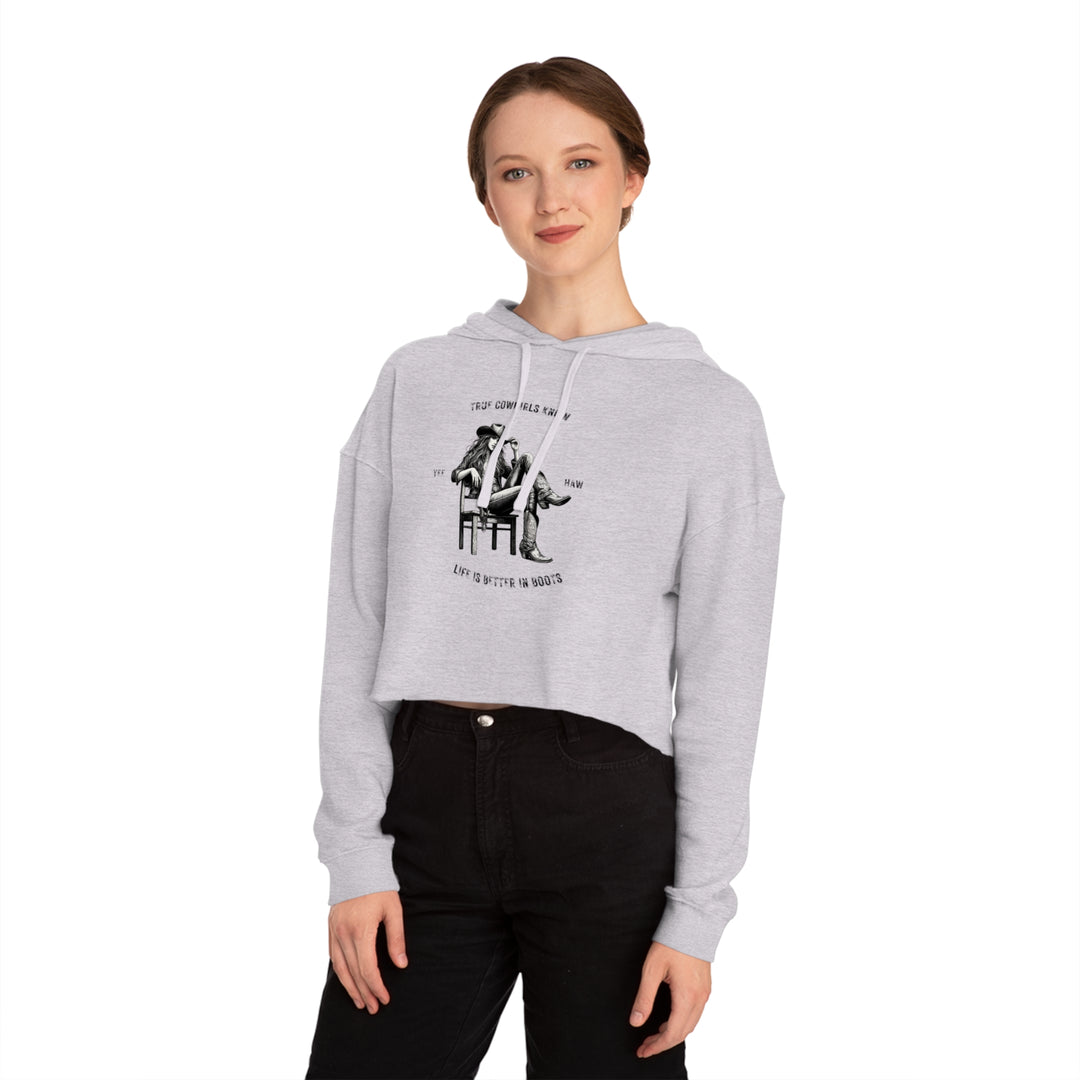 True Cowgirls Women’s Cropped Hooded Sweatshirt