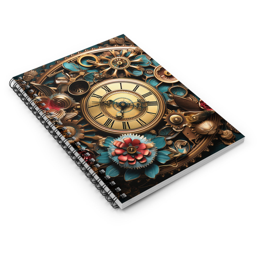 Grand Gears Spiral Notebook - Ruled Line