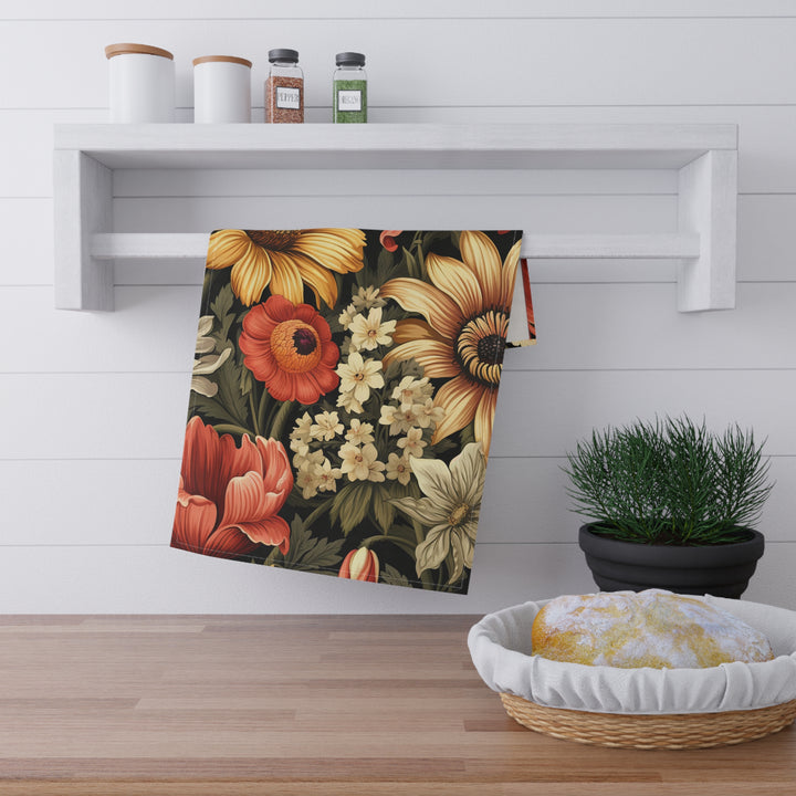 Country Flowers Kitchen Towel