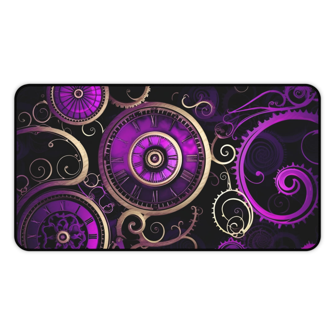 Purple Gears Desk Mat