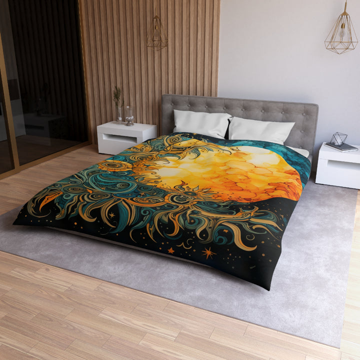 Celestial Elegance Microfiber Duvet Cover