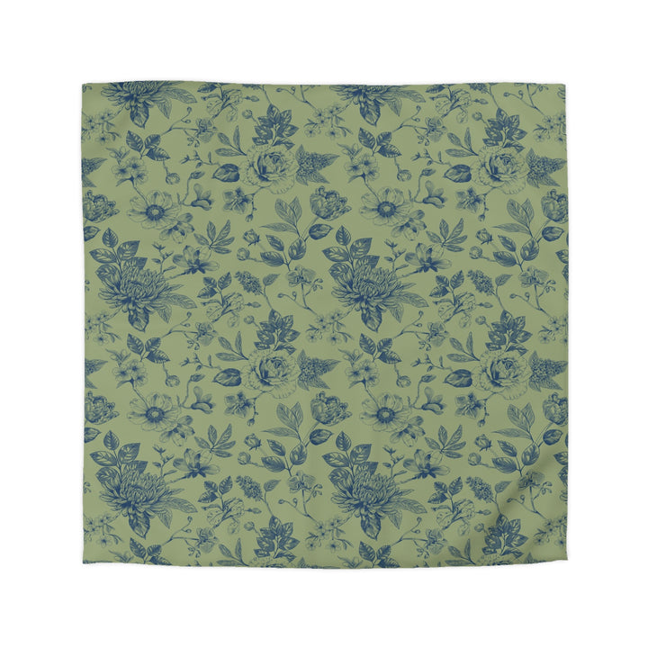 Blue and Sage Decadence Microfiber Duvet Cover