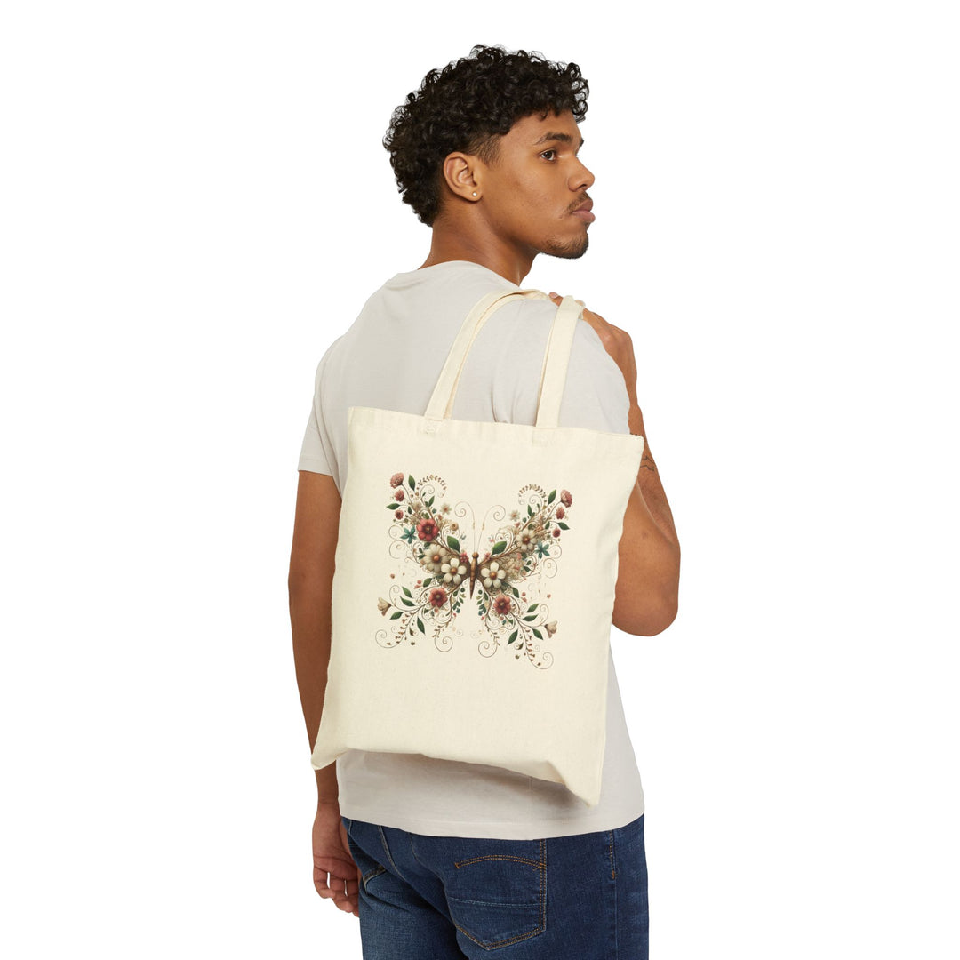 Butterfly Cotton Canvas Tote Bag