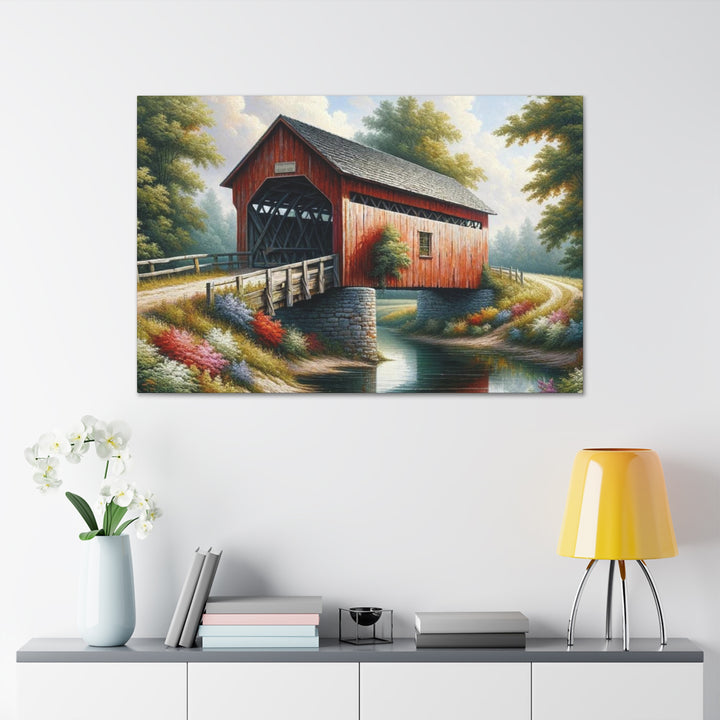 Country Bridge Canvas Gallery Wraps