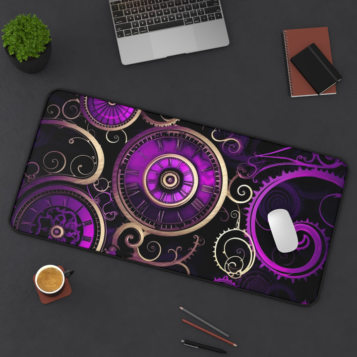 Purple Gears Desk Mat