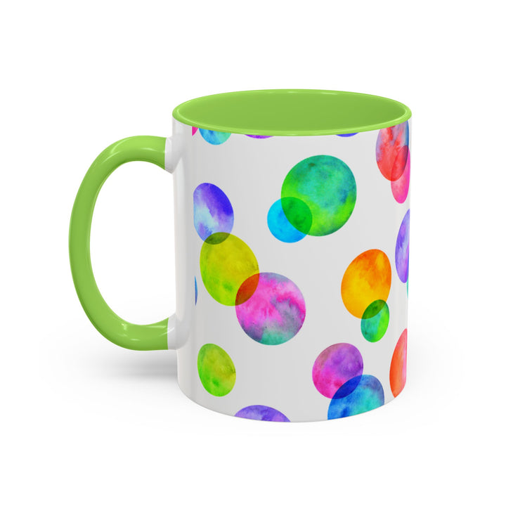 Polka Dot Colorful Mugs, 11oz