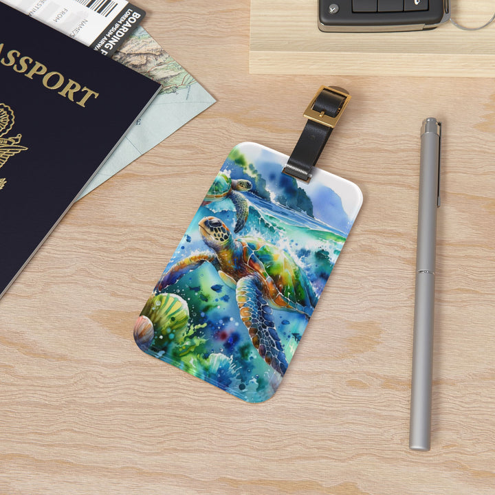 Sea Turtle Luggage Tag