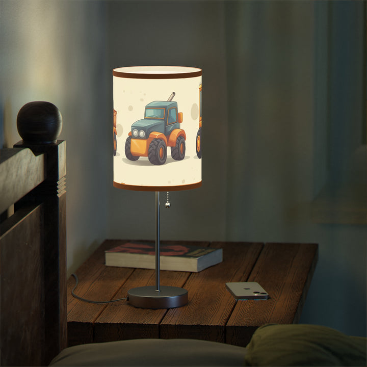 Construction Vehicle Lamp on a Stand