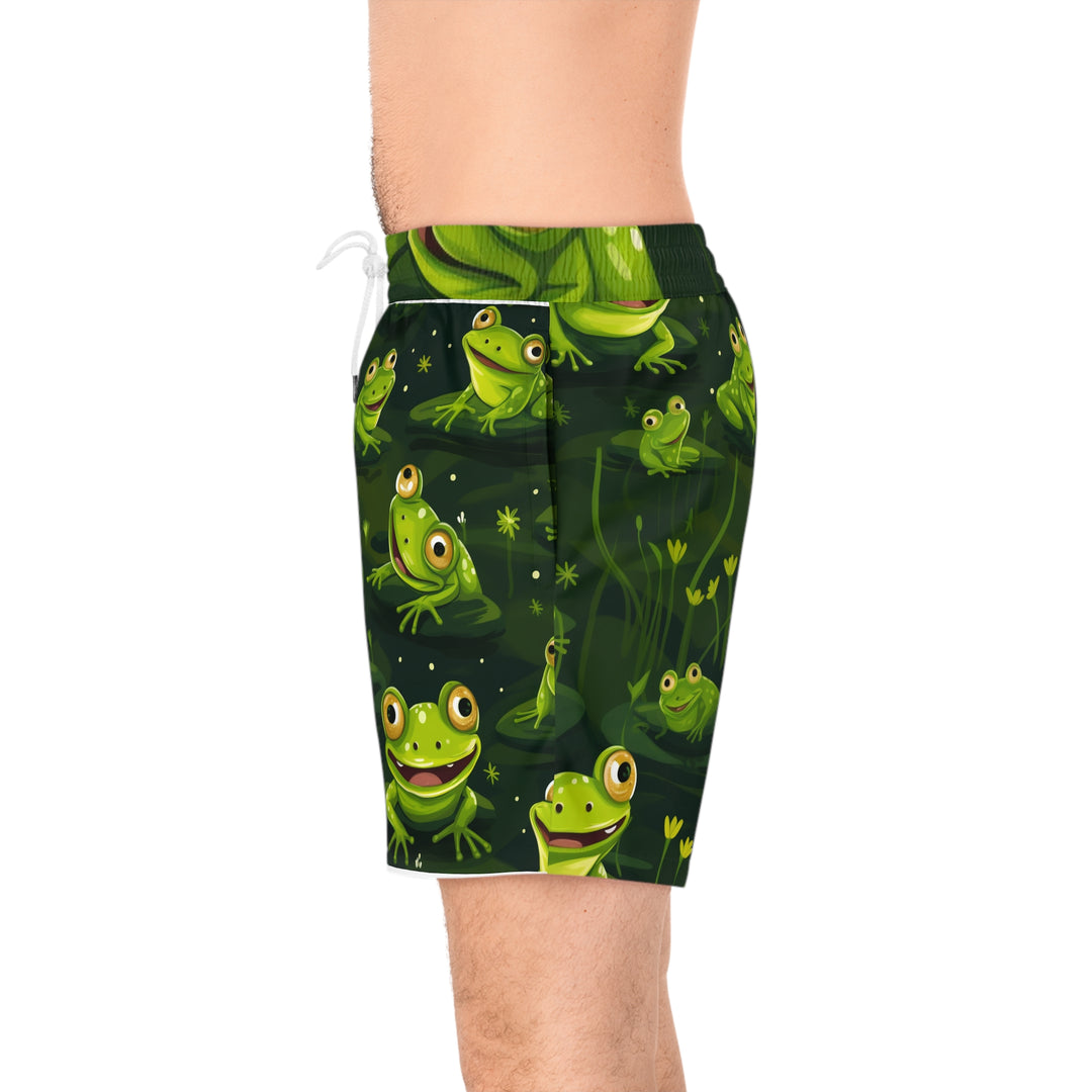 Frog Fun Men's Mid-Length Swim Shorts