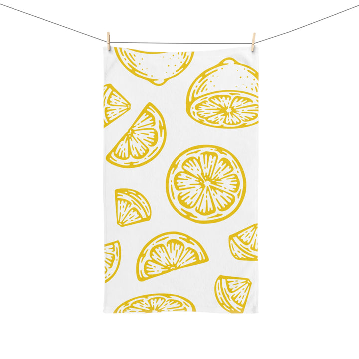 Lemon Slice Hand Towel