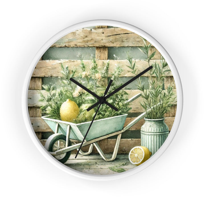 Herbs and Lemons Wall Clock