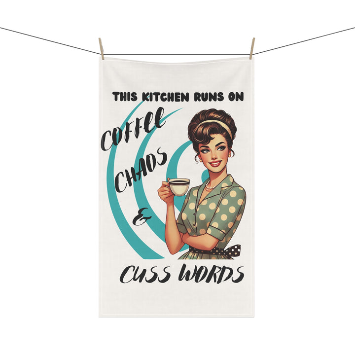 Coffee, Chaos and Cusswords Tea Towels (cotton, poly)