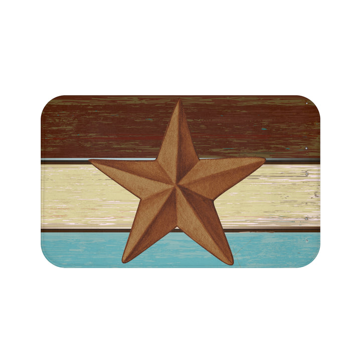 Rustic Star Bath Mat