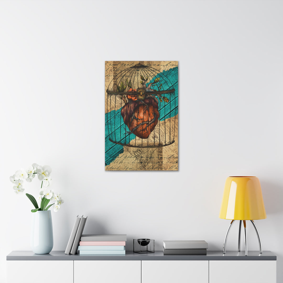 Caged Heart Canvas Gallery Wraps