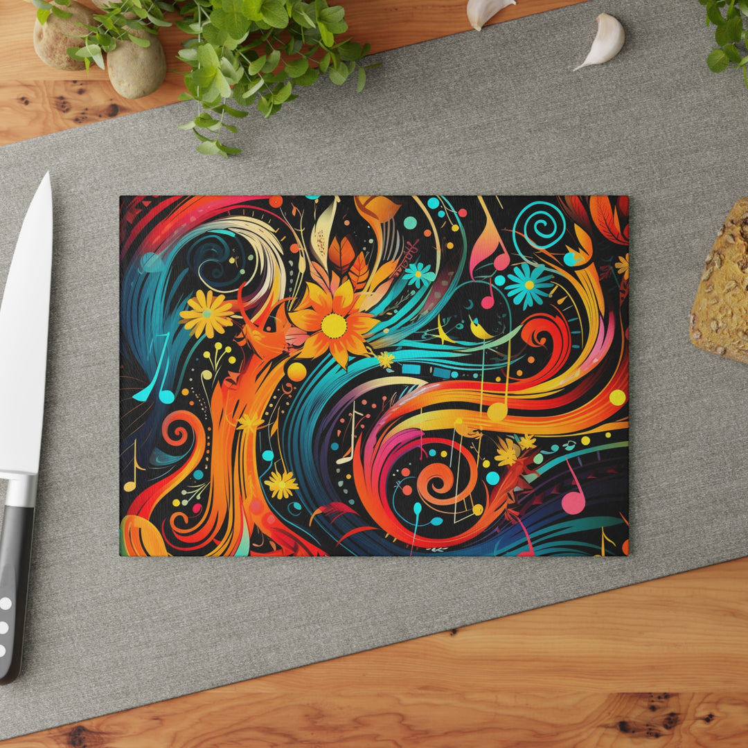 Vivid Slice Glass Cutting Board