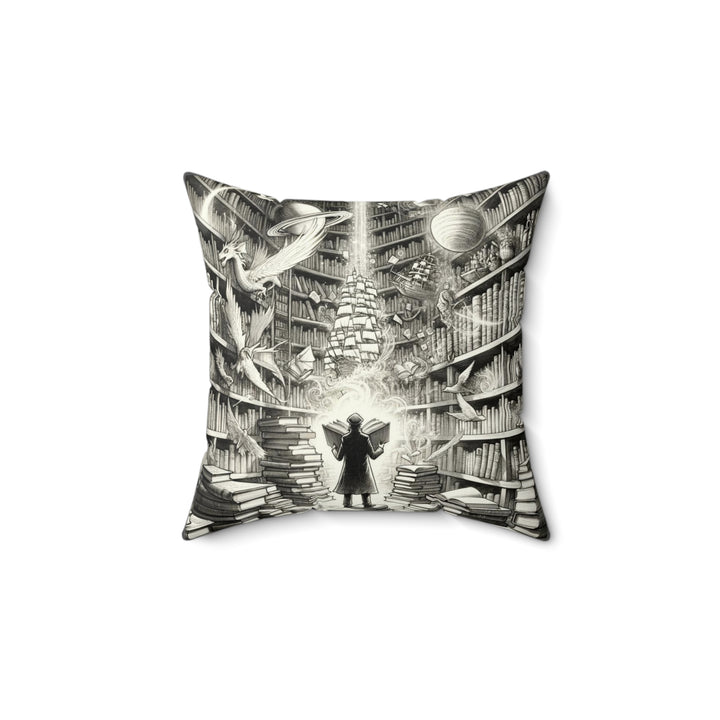 The Librarian, Faux Suede Square Pillow