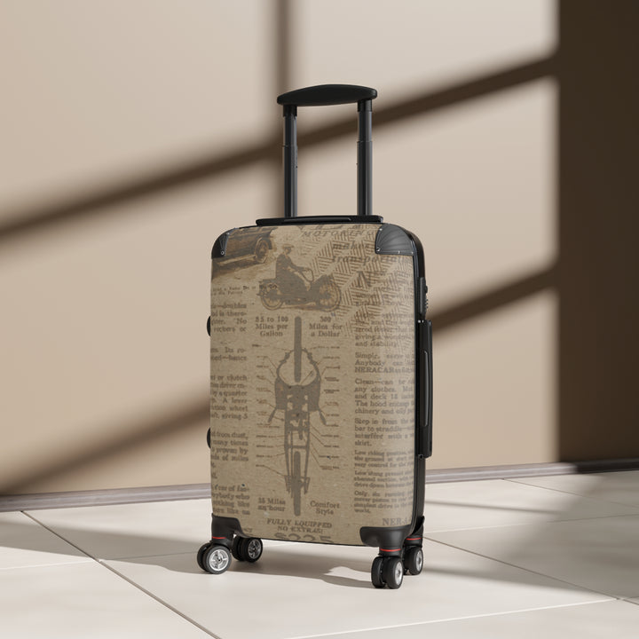 Vintage Newsprint Suitcase