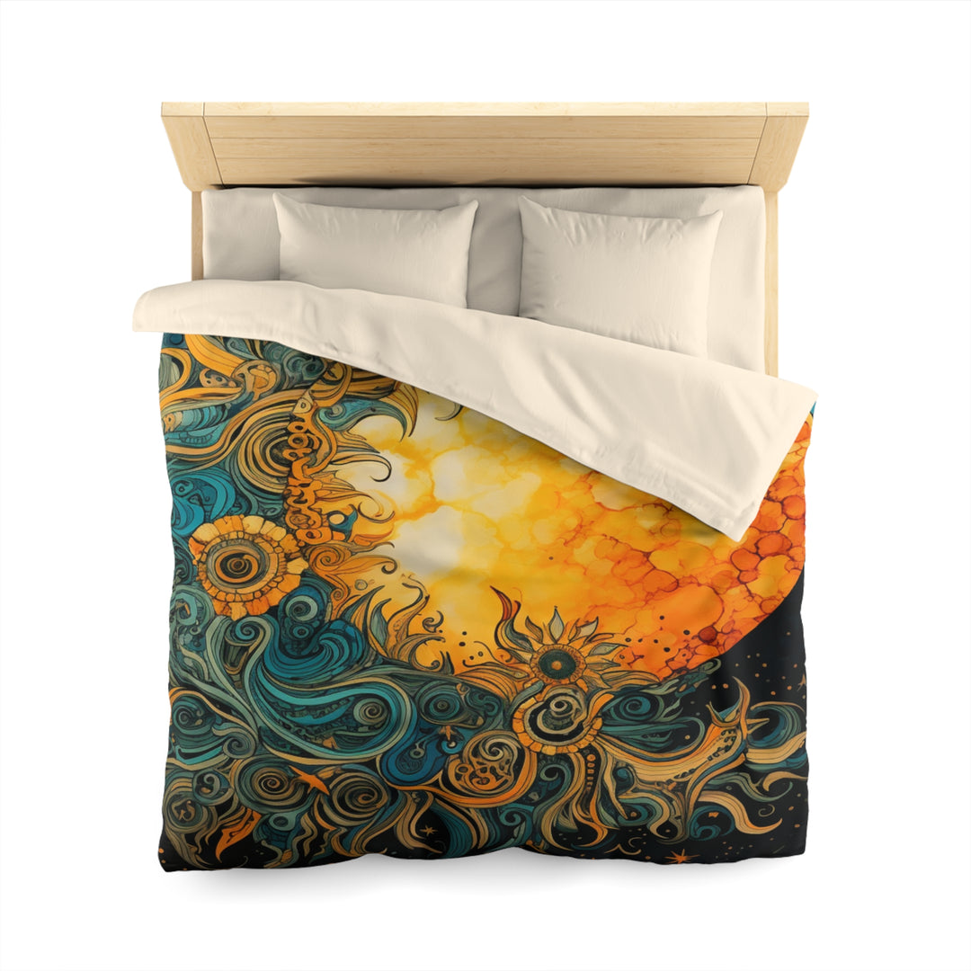 Celestial Elegance Microfiber Duvet Cover