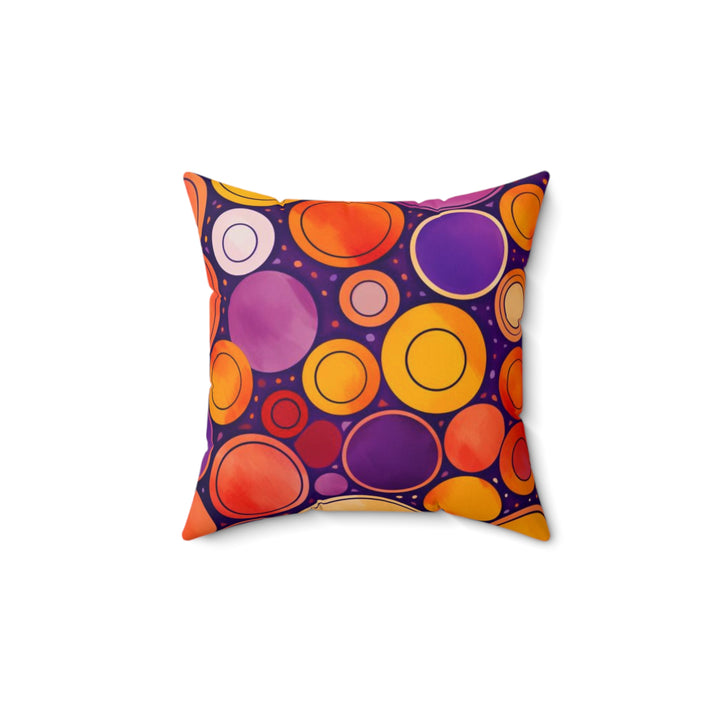 Cosmic Swirl Faux Suede Square Pillow