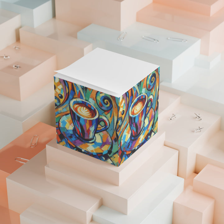 Colorful Coffee Note Cube