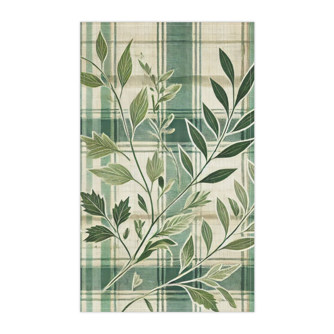 Herbs and Plaids Tea Towels (cotton, poly)