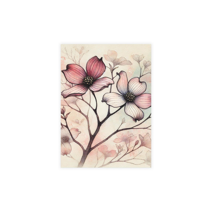 Beautiful Dogwood Branch Postcard Bundles (envelopes included)