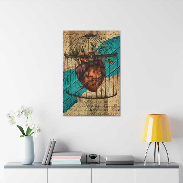 Caged Heart Canvas Gallery Wraps