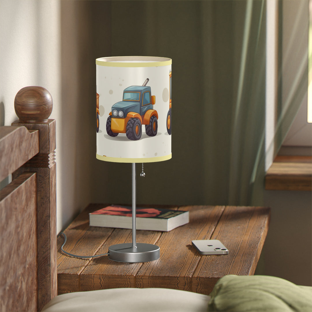 Construction Vehicle Lamp on a Stand