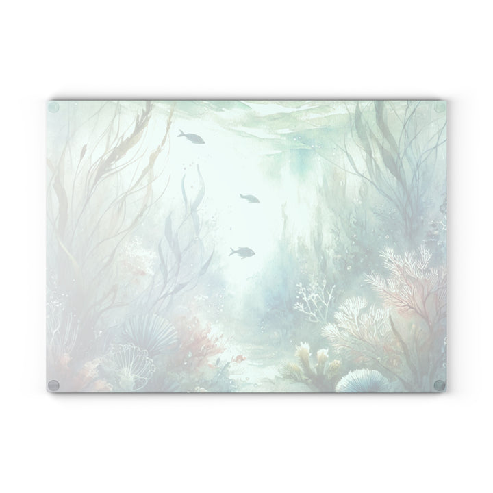 Sea Life Glass Cutting Board