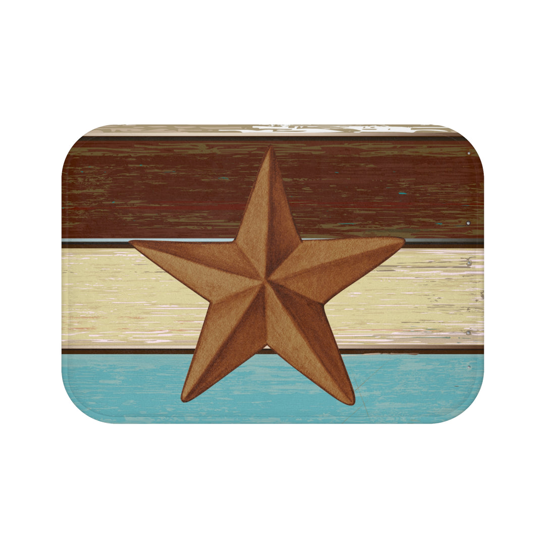 Rustic Star Bath Mat