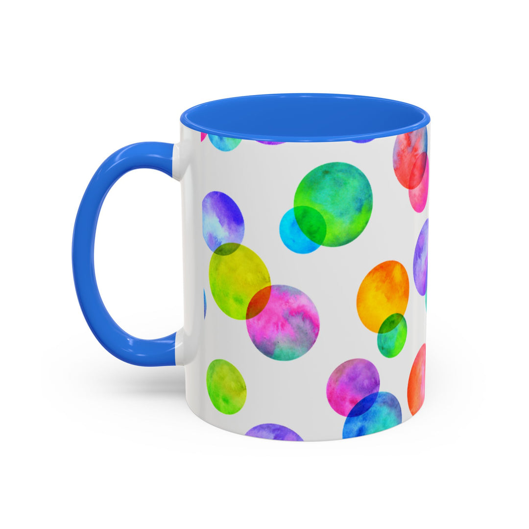 Polka Dot Colorful Mugs, 11oz