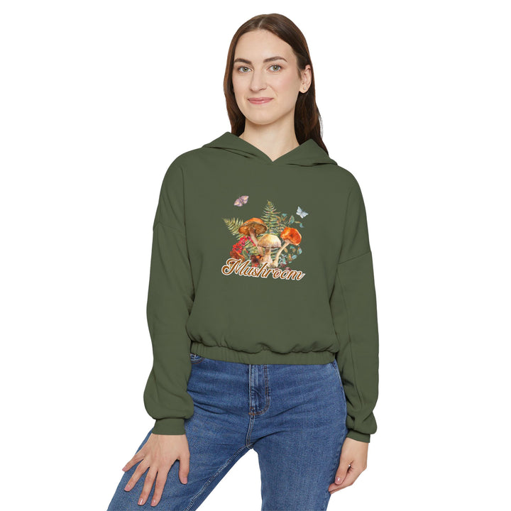 Mushroom Women's Cinched Bottom Hoodie