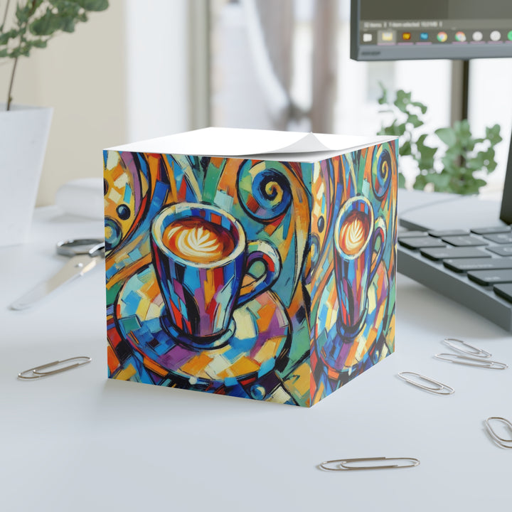 Colorful Coffee Note Cube